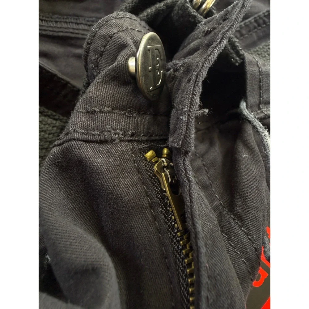 Ethanol Cargo Pants Mens 36 Black Relaxed Fit 6 Pocket Tactical Work Trousers